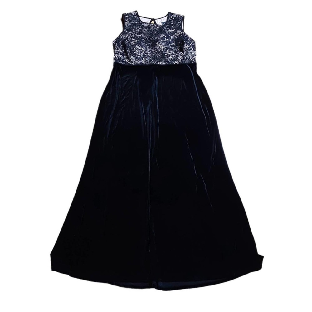 Night Way Women's Sleeveless A-Line Lace Formal Dress Black (Plus Size: 16W) NWT